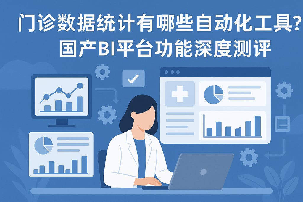 门诊数据统计有哪些自动化工具？国产BI平台功能深度测评