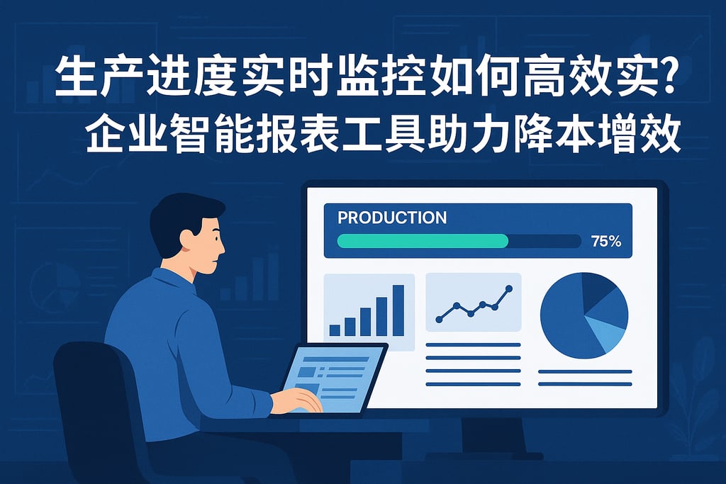生产进度实时监控如何高效实现？企业智能报表工具助力降本增效 | 帆软数字化转型知识库