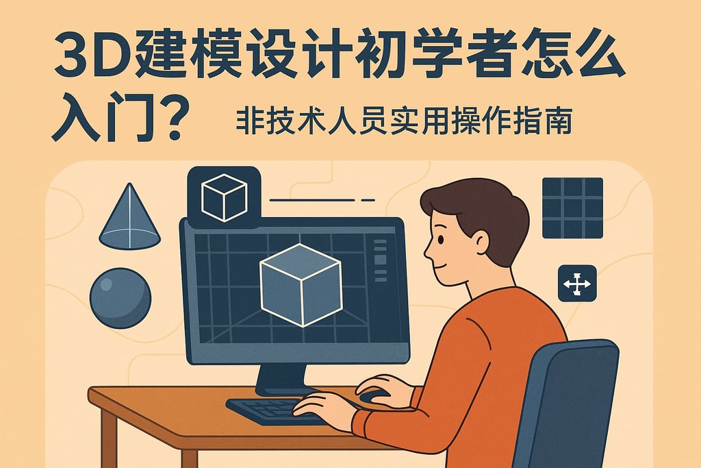 3D建模设计初学者怎么入门？非技术人员实用操作指南