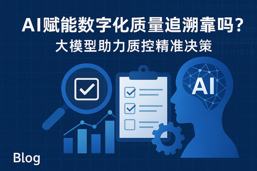 AI赋能数字化质量追溯靠谱吗？大模型助力质控精准决策
