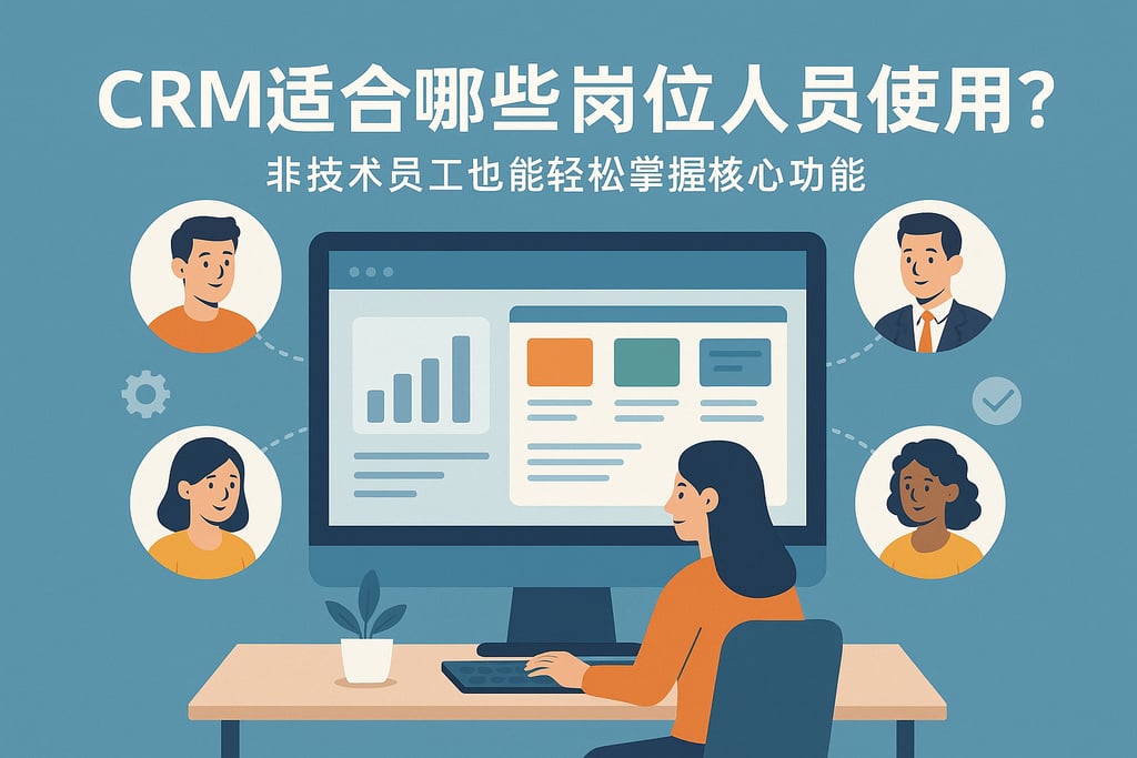 CRM适合哪些岗位人员使用？非技术员工也能轻松掌握核心功能