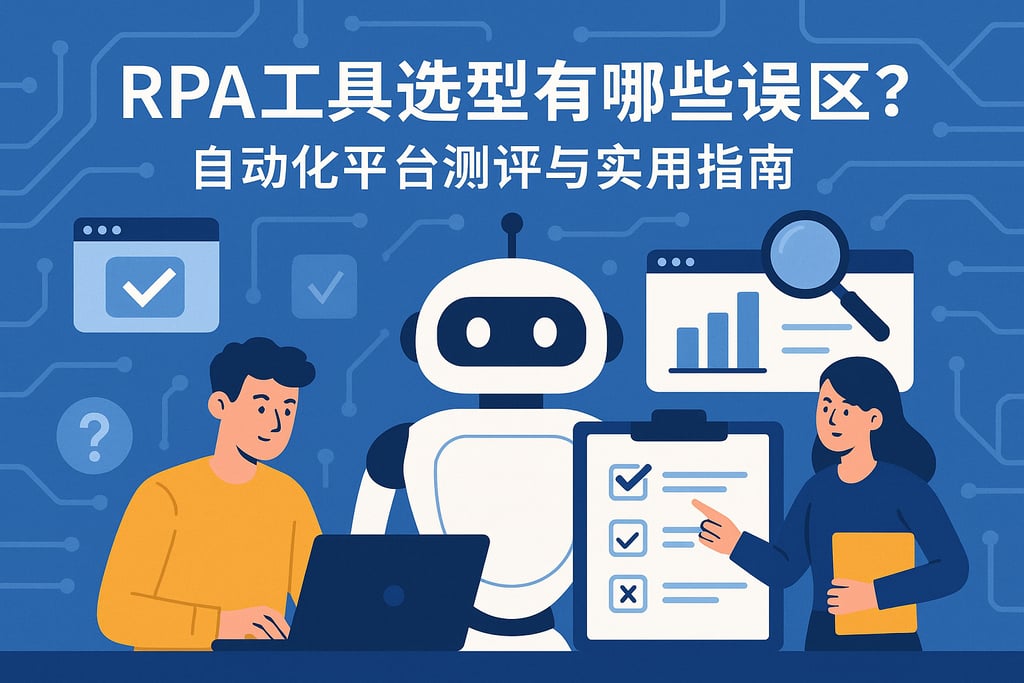 RPA工具选型有哪些误区？自动化平台测评与实用指南