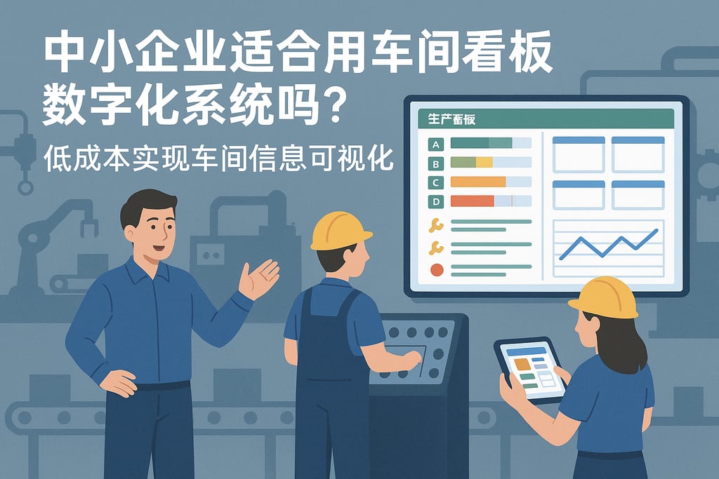 中小企业适合用车间看板数字化系统吗？低成本实现车间信息可视化