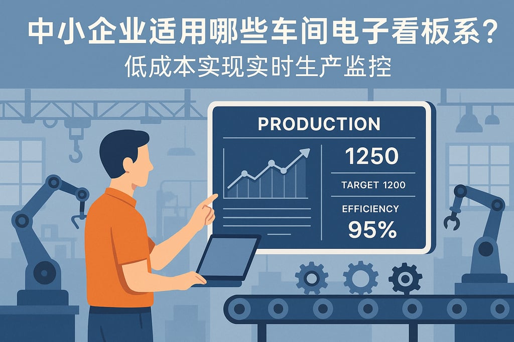 中小企业适用哪些车间电子看板系统？低成本实现实时生产监控