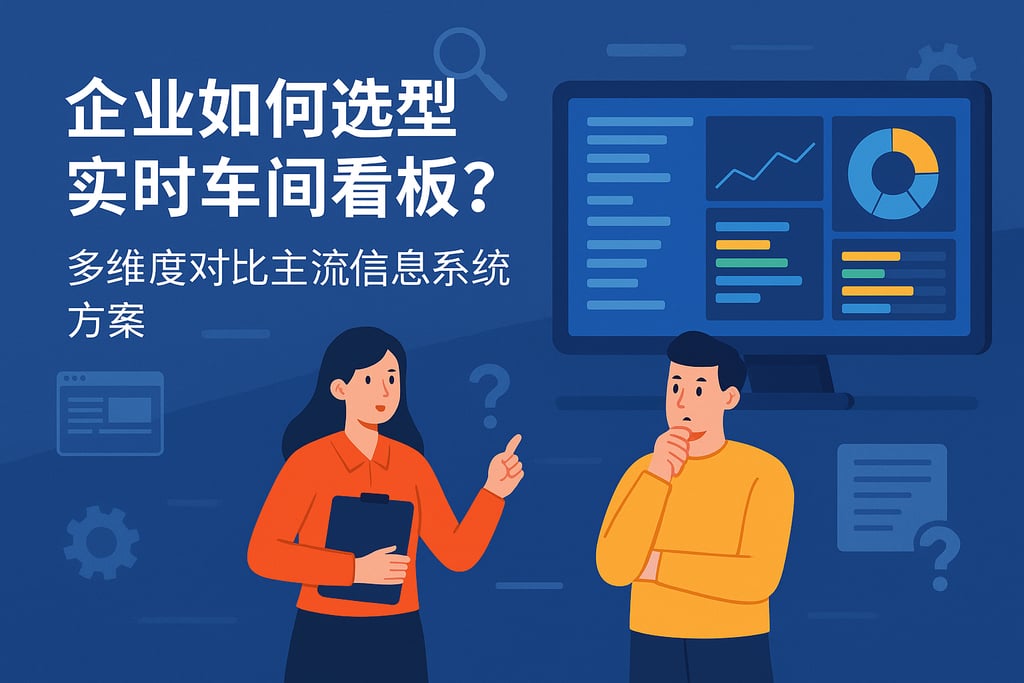 企业如何选型实时车间看板？多维度对比主流信息系统方案