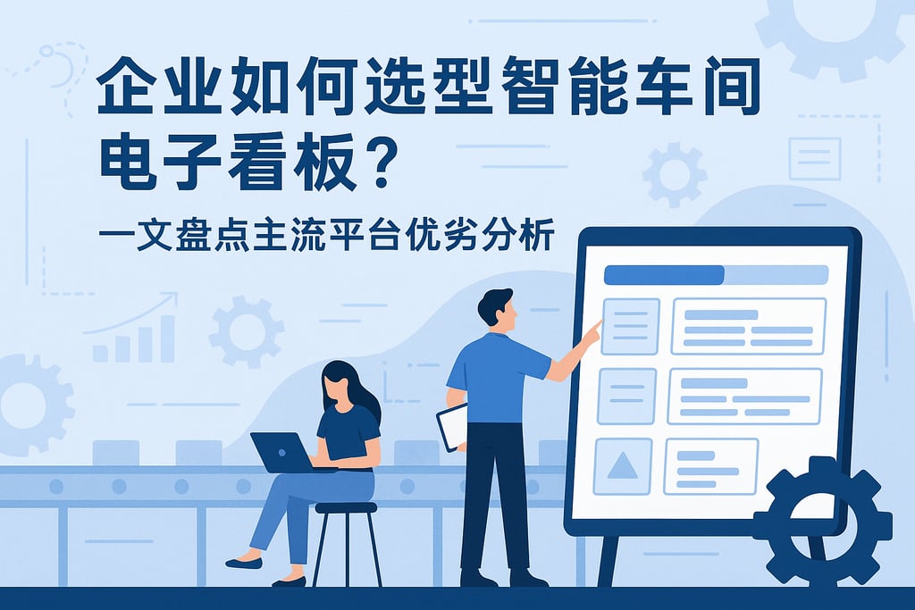 企业如何选型智能车间电子看板？一文盘点主流平台优劣分析