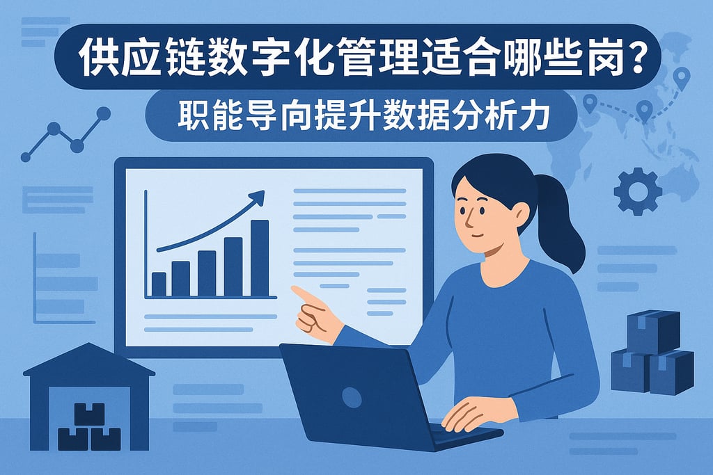 供应链数字化管理适合哪些岗位？职能导向提升数据分析力