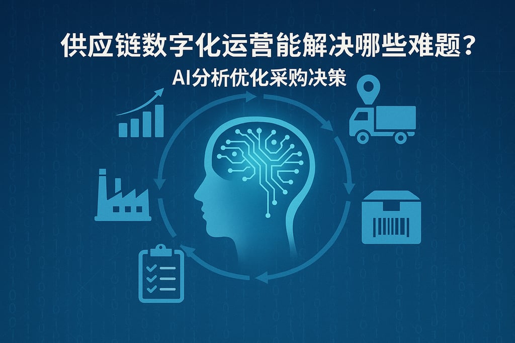 供应链数字化运营能解决哪些难题？AI分析优化采购决策