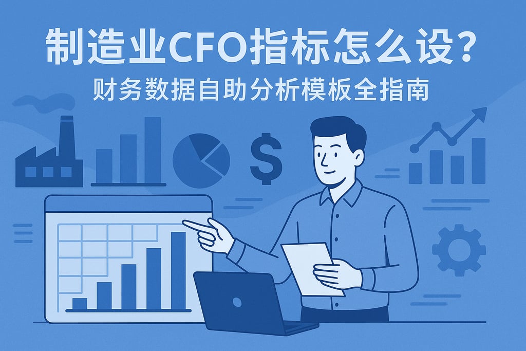 制造业CFO指标怎么设？财务数据自助分析模板全指南