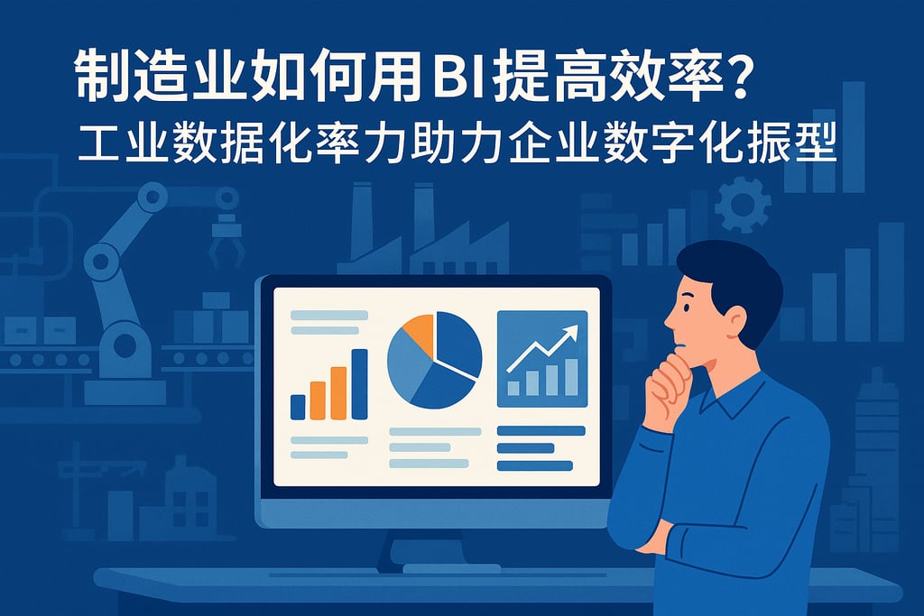 制造业如何用BI提升效率？工业数据可视化助力企业数字化转型