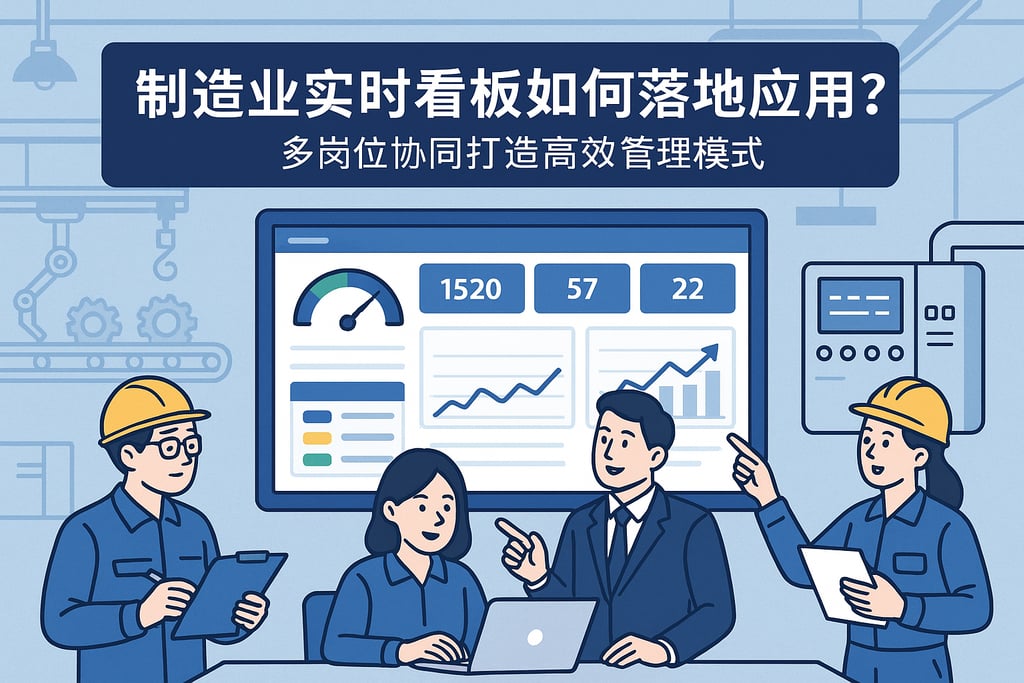 制造业实时看板如何落地应用？多岗位协同打造高效管理模式