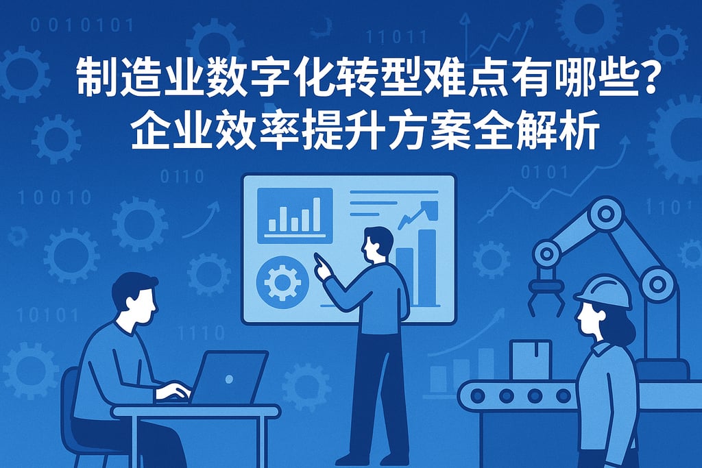 制造业数字化转型难点有哪些？企业效率提升方案全解析