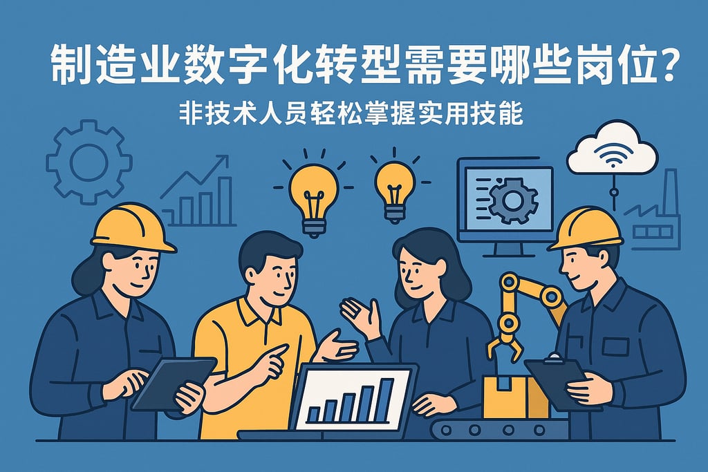制造业数字化转型需要哪些岗位？非技术人员轻松掌握实用技能