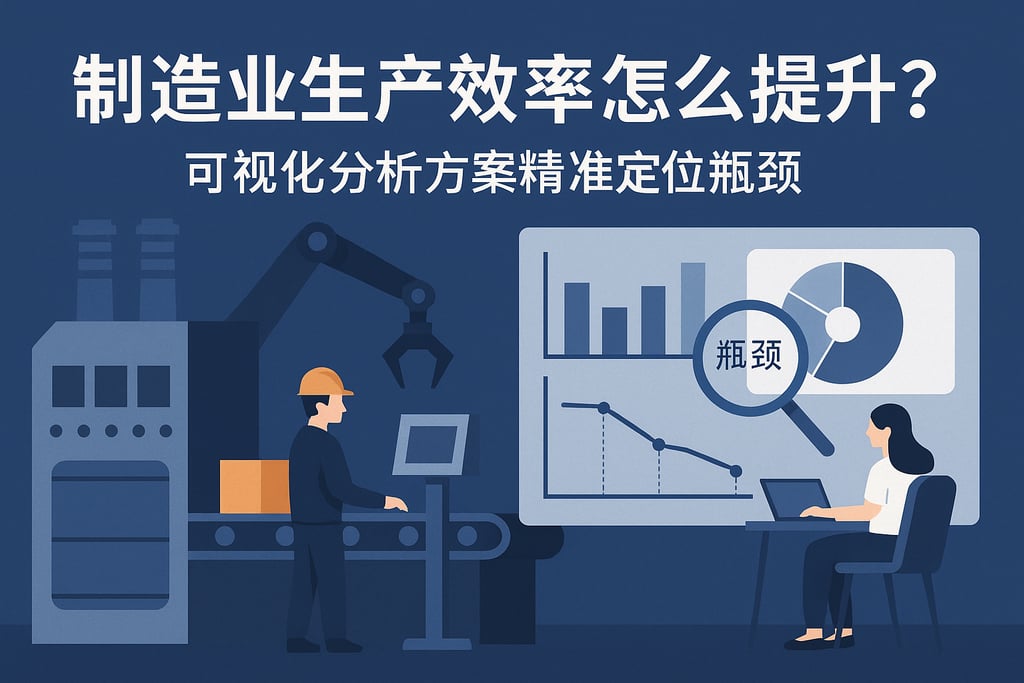 制造业生产效率怎么提升？可视化分析方案精准定位瓶颈