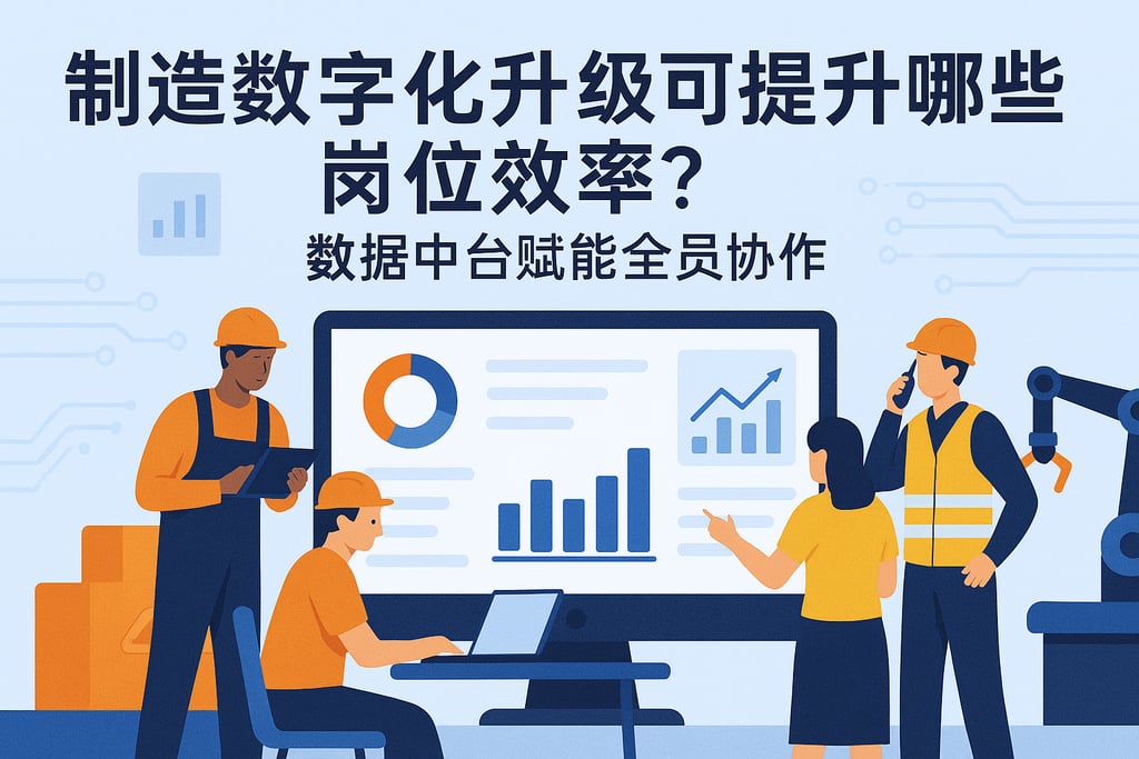 制造数字化升级可提升哪些岗位效率？数据中台赋能全员协作