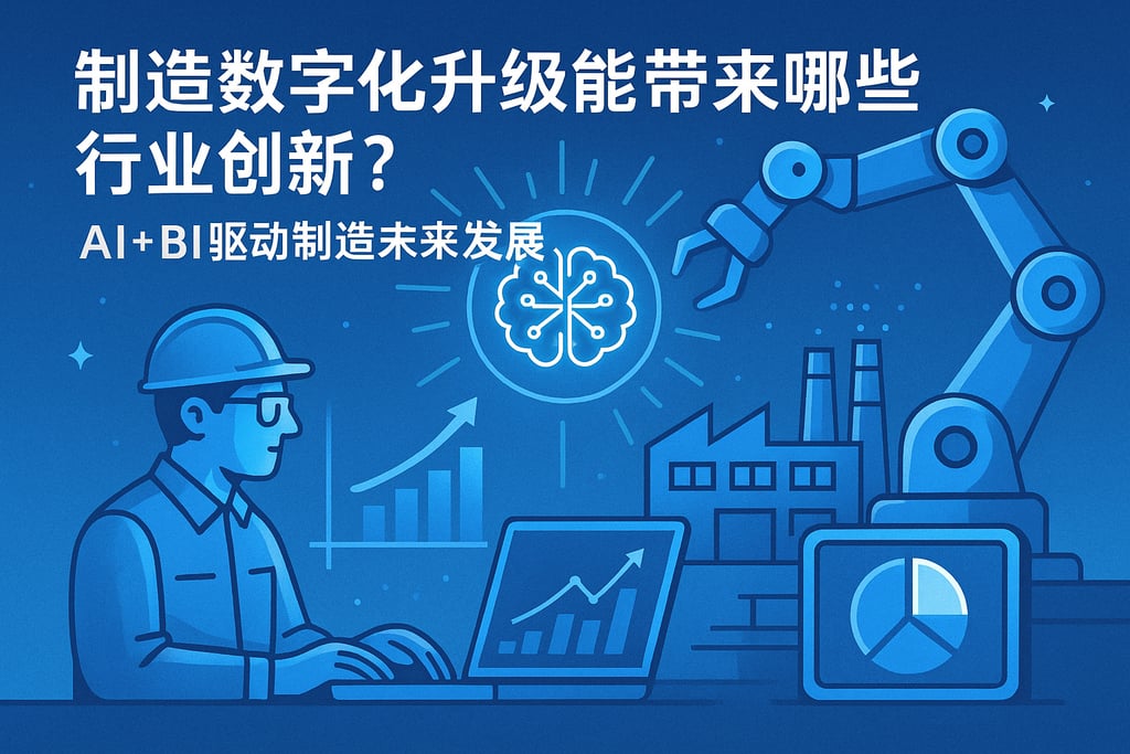 制造数字化升级能带来哪些行业创新？AI+BI驱动制造未来发展