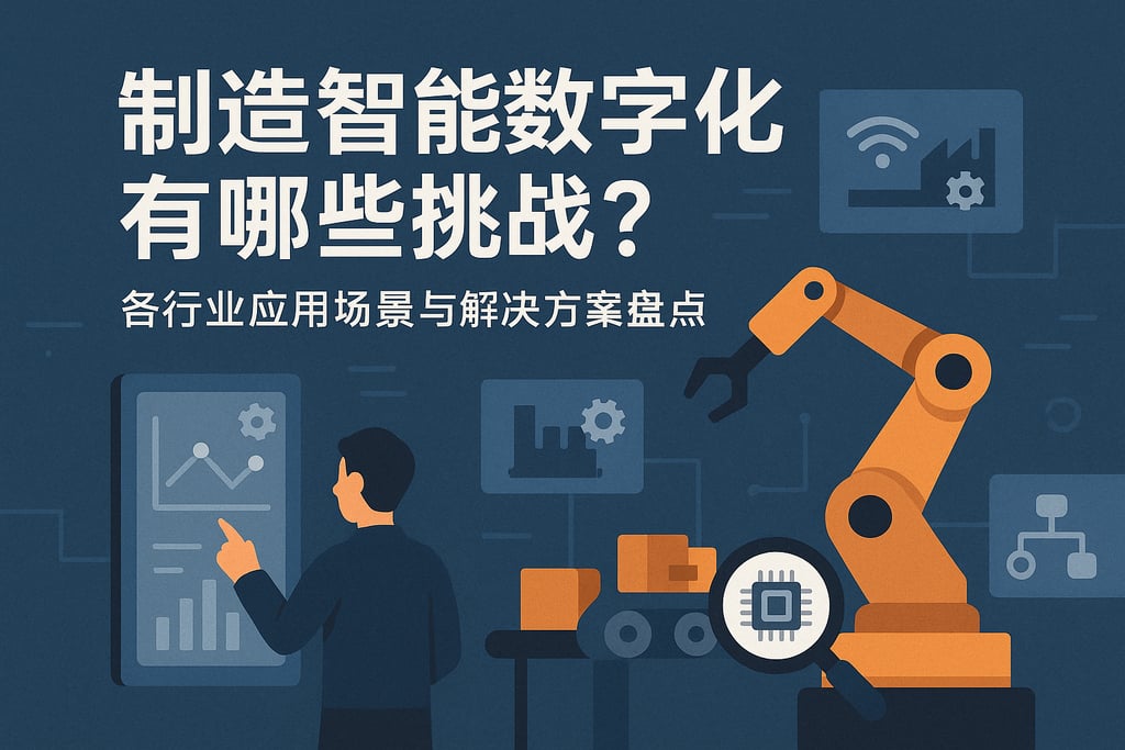 制造智能数字化有哪些挑战？各行业应用场景与解决方案盘点