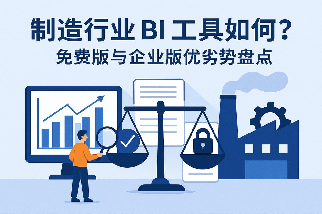 制造行业BI工具如何选？免费版与企业版优劣势盘点