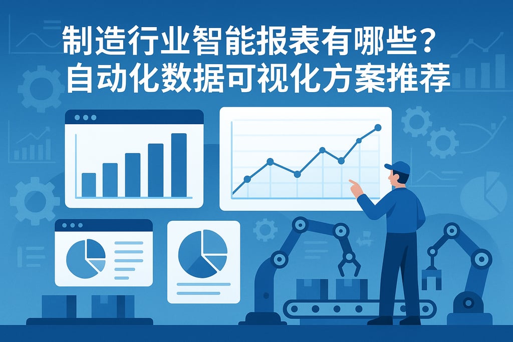 制造行业智能报表有哪些？自动化数据可视化方案推荐