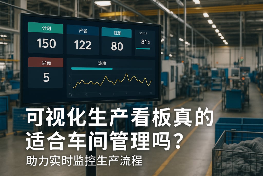 可视化生产看板真的适合车间管理吗？助力实时监控生产流程