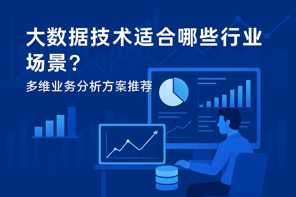 大数据技术适合哪些行业场景？多维业务分析方案推荐