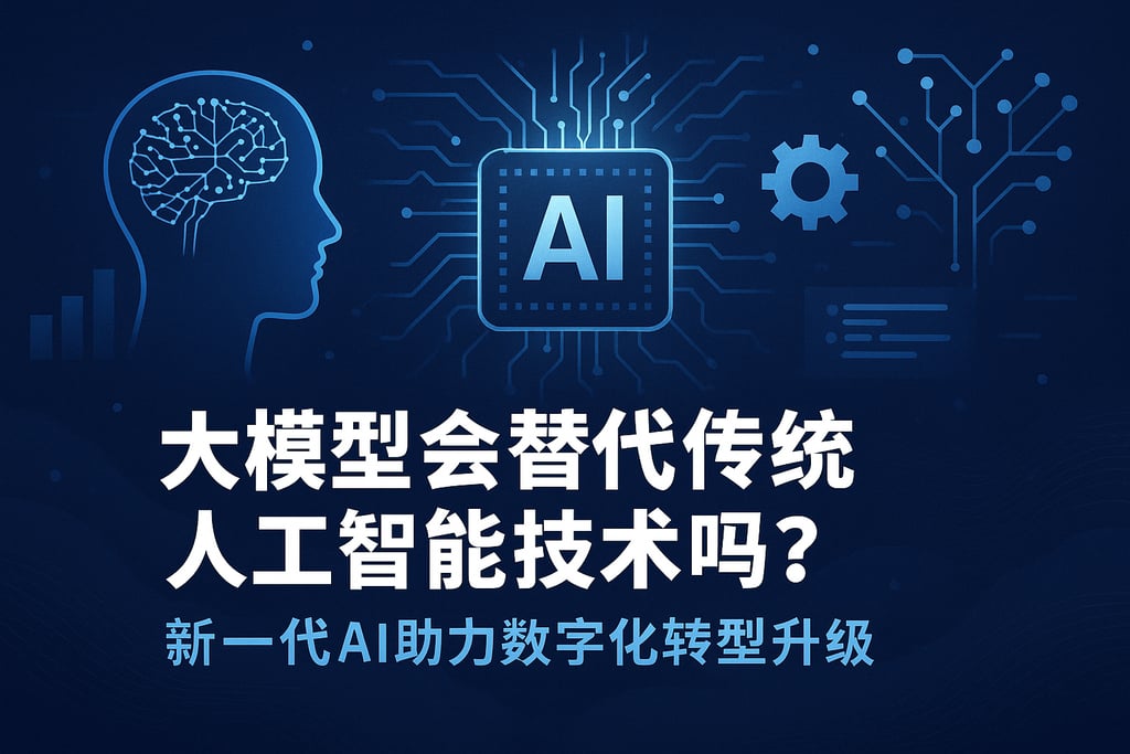 大模型会替代传统人工智能技术吗？新一代AI助力数字化转型升级