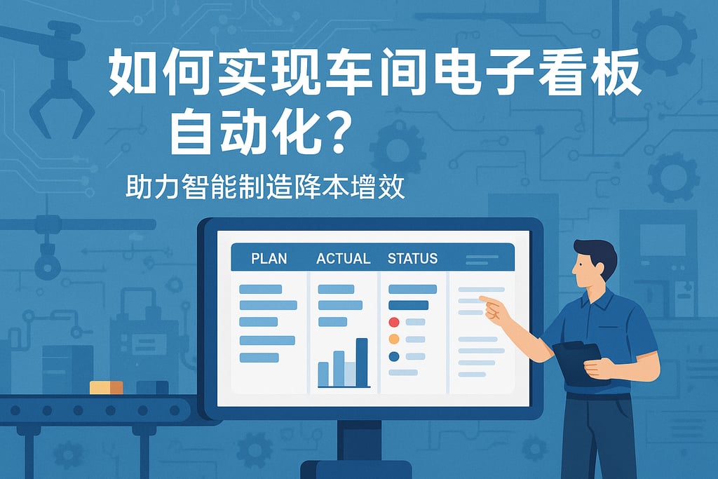 如何实现车间电子看板自动化？助力智能制造降本增效