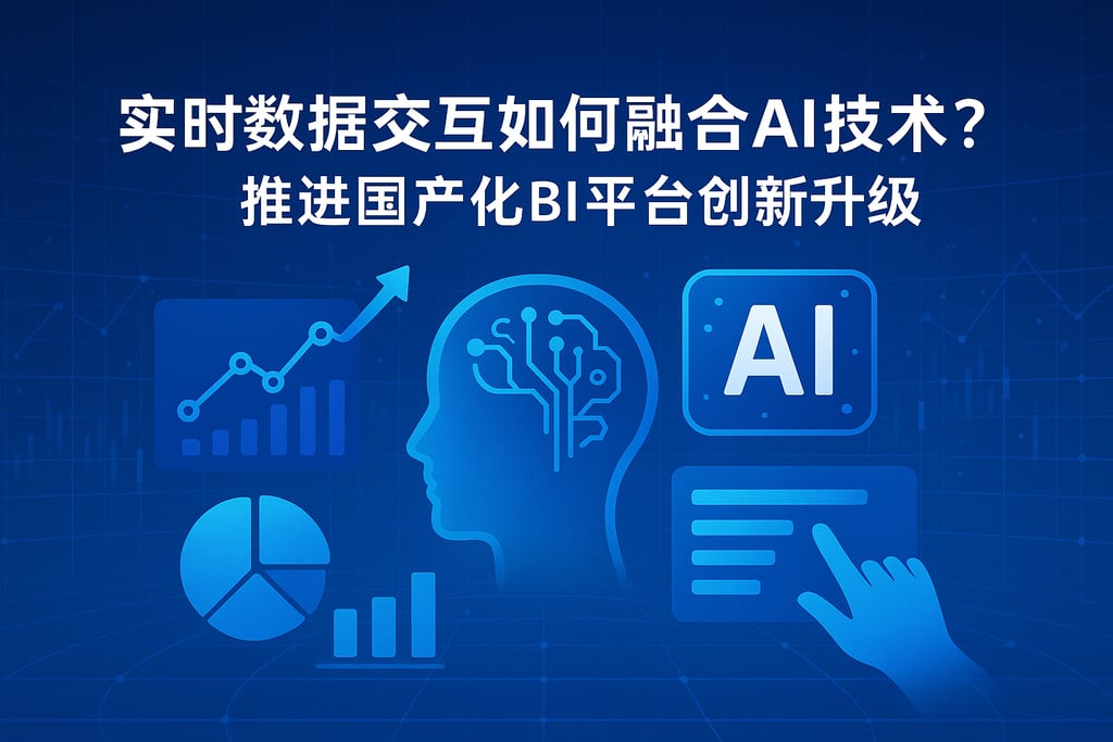 实时数据交互如何融合AI技术？推动国产化BI平台创新升级