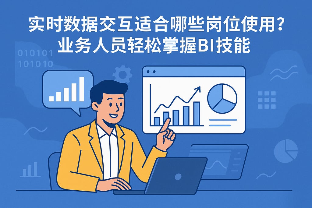 实时数据交互适合哪些岗位使用？业务人员轻松掌握BI技能