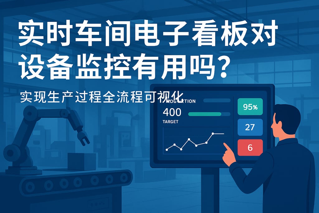 实时车间电子看板对设备监控有用吗？实现生产过程全流程可视化