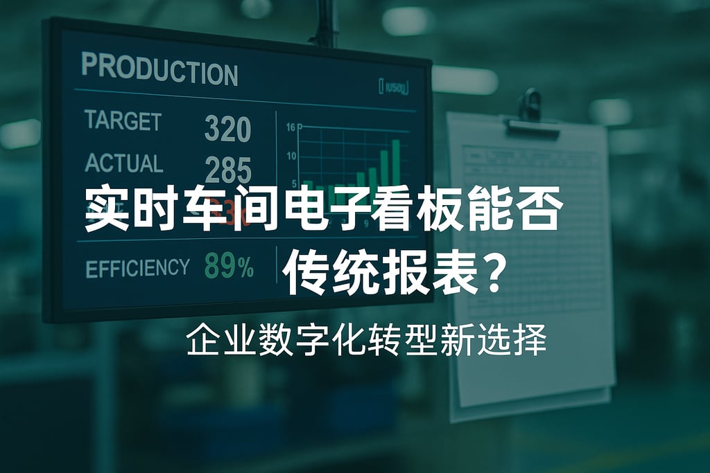 实时车间电子看板能否替代传统报表？企业数字化转型新选择