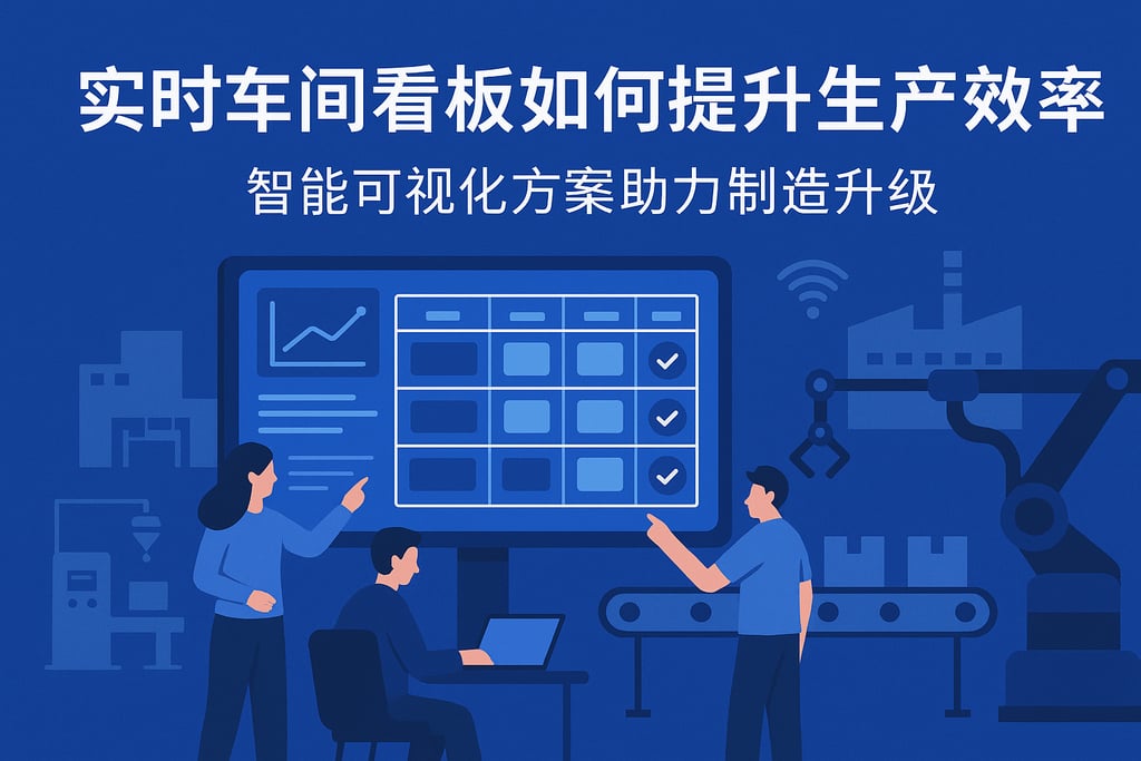 实时车间看板如何提升生产效率？智能可视化方案助力制造升级