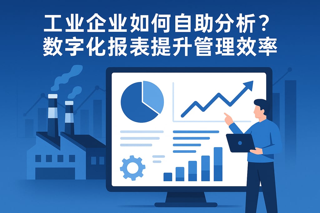 工业企业如何自助分析？数字化报表提升管理效率
