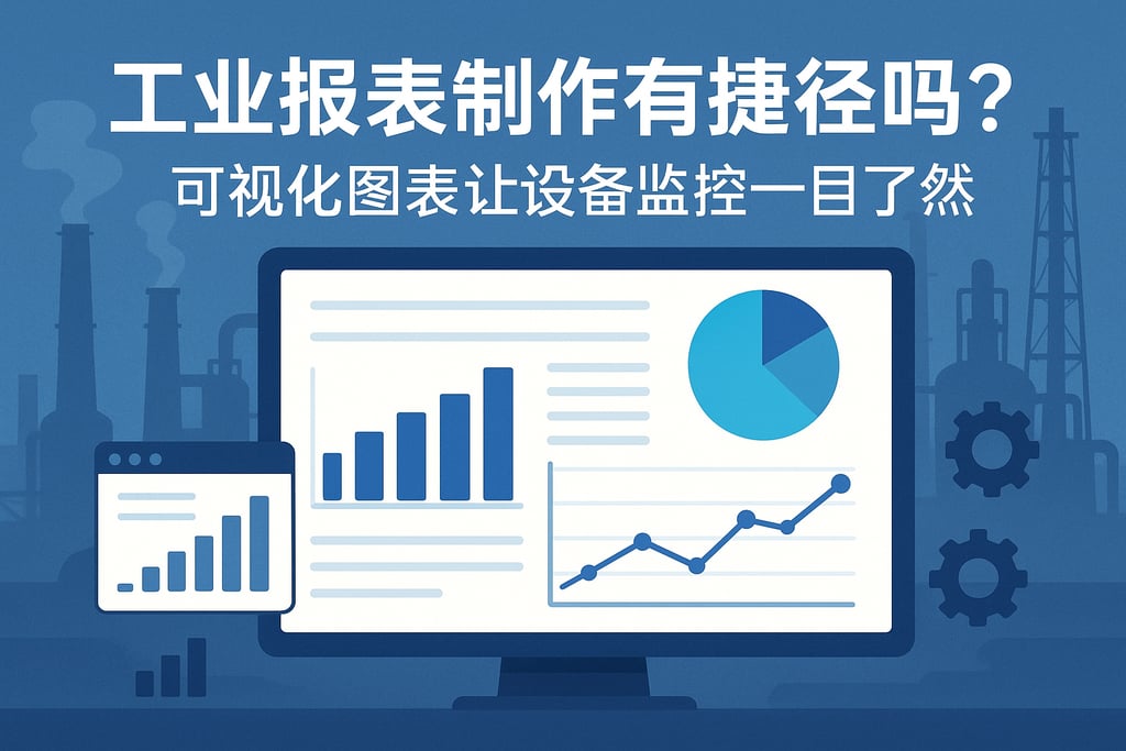 工业报表制作有捷径吗？可视化图表让设备监控一目了然
