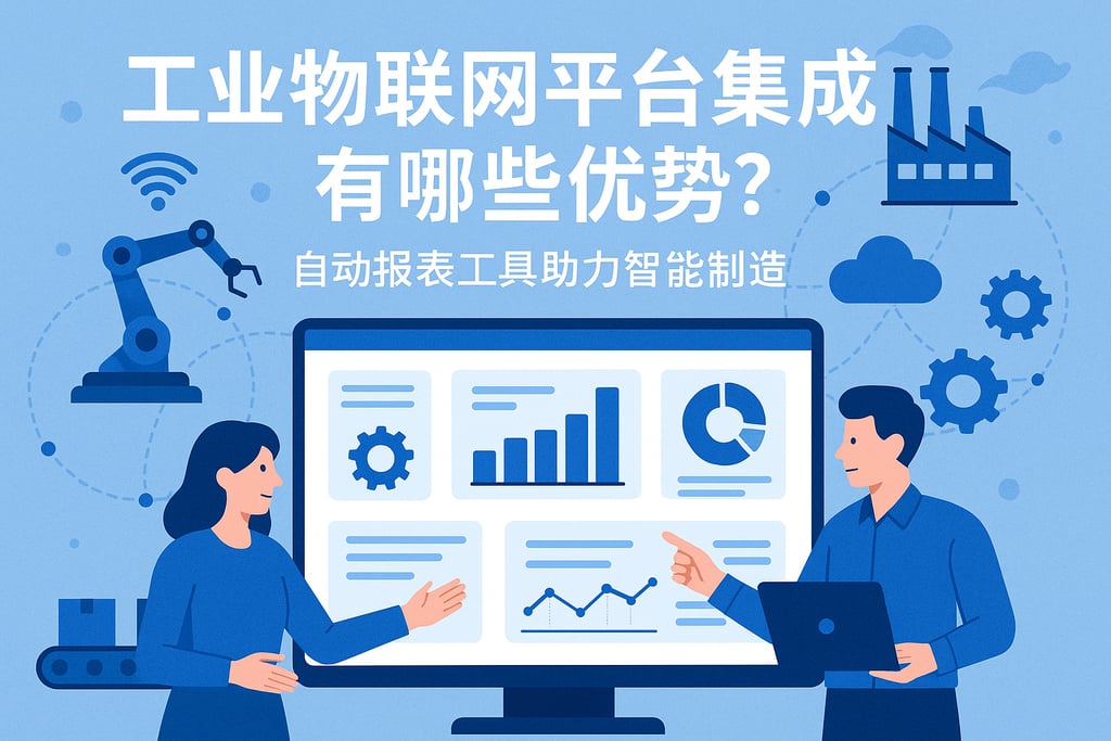 工业物联网平台集成有哪些优势？自动报表工具助力智能制造