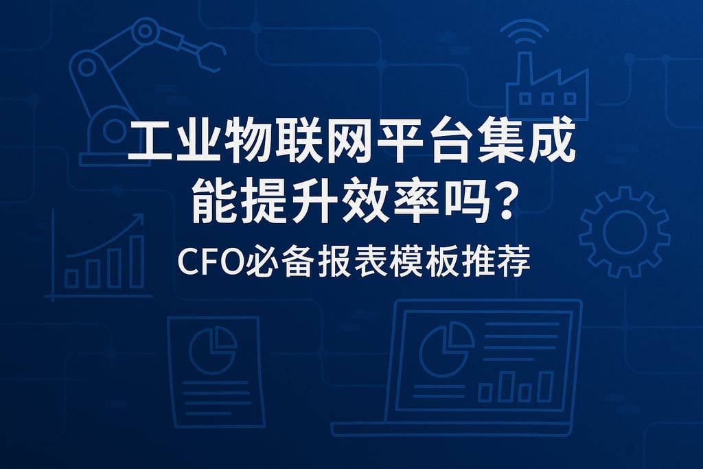 工业物联网平台集成能提升效率吗？CFO必备报表模板推荐
