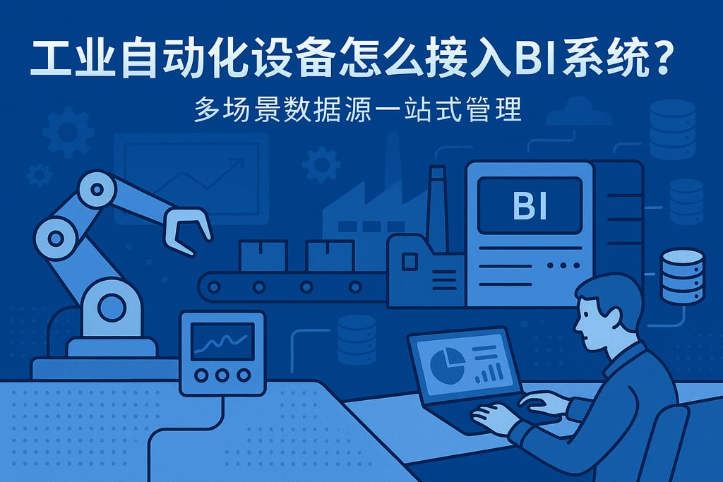 工业自动化设备怎么接入BI系统？多场景数据源一站式管理