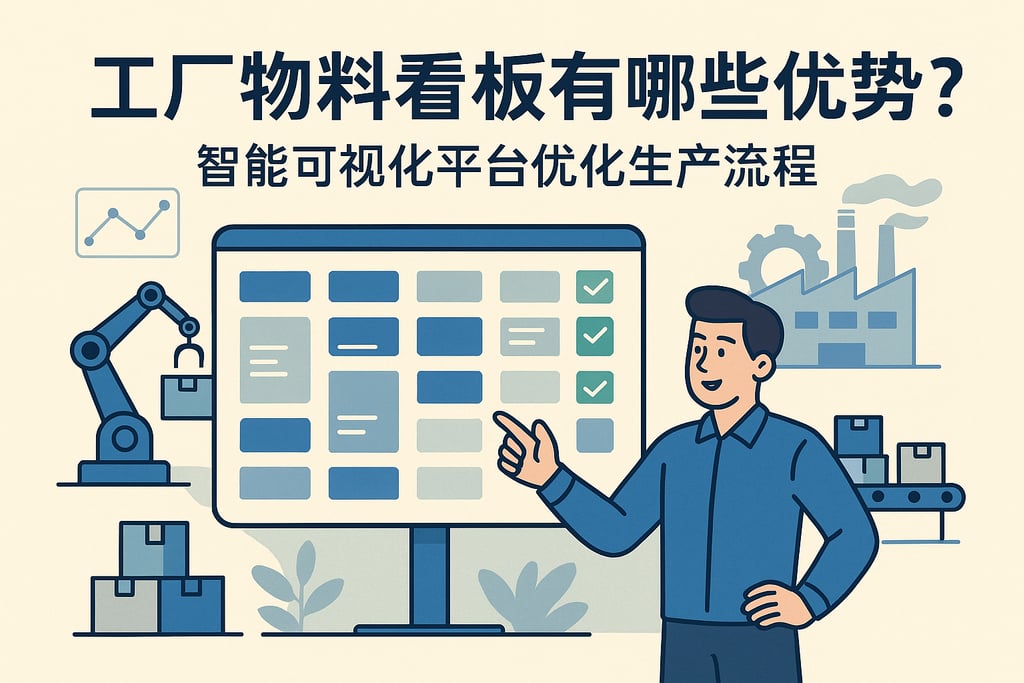 工厂物料看板有哪些优势？智能可视化平台优化生产流程