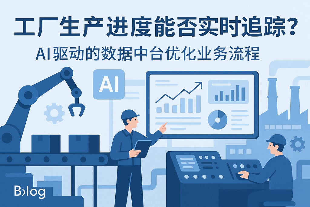 工厂生产进度能否实时追踪？AI驱动的数据中台优化业务流程