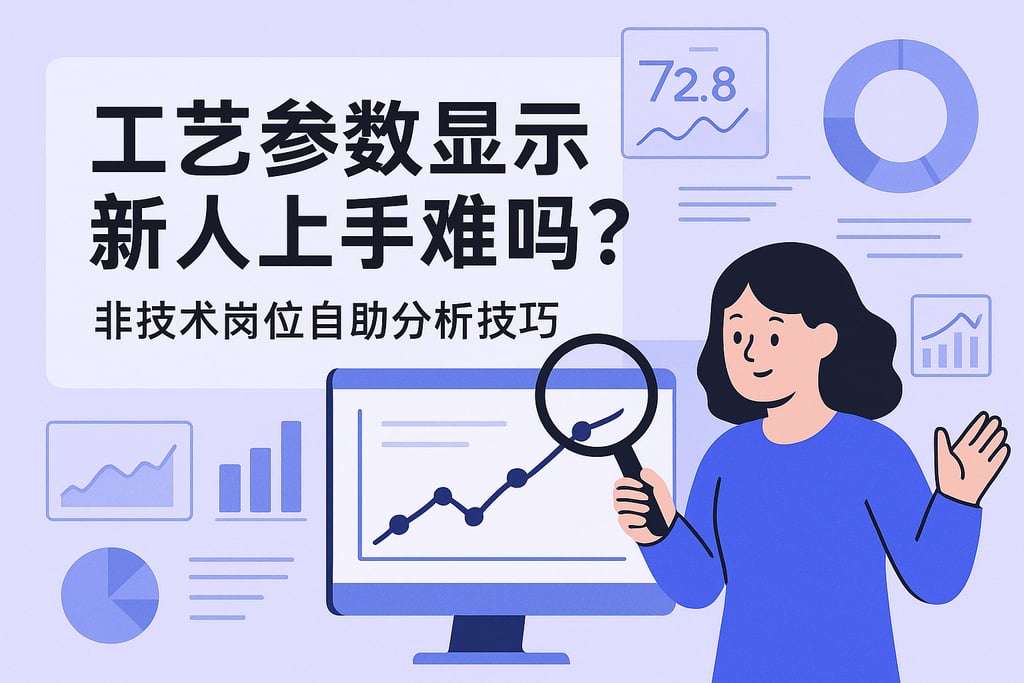 工艺参数显示新人上手难吗？非技术岗位自助分析技巧