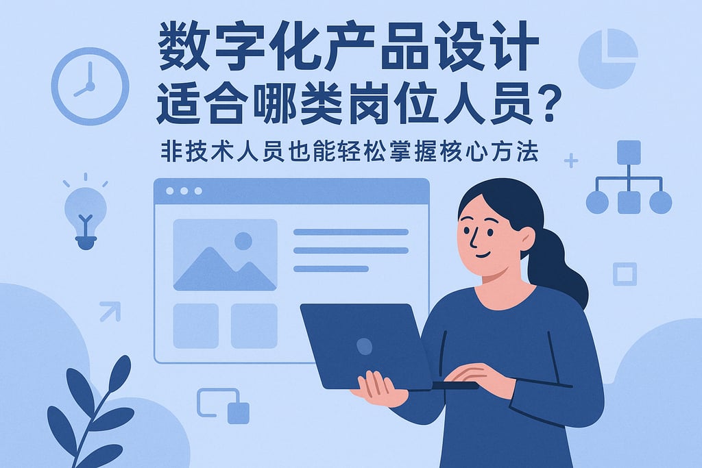 数字化产品设计适合哪类岗位人员？非技术人员也能轻松掌握核心方法