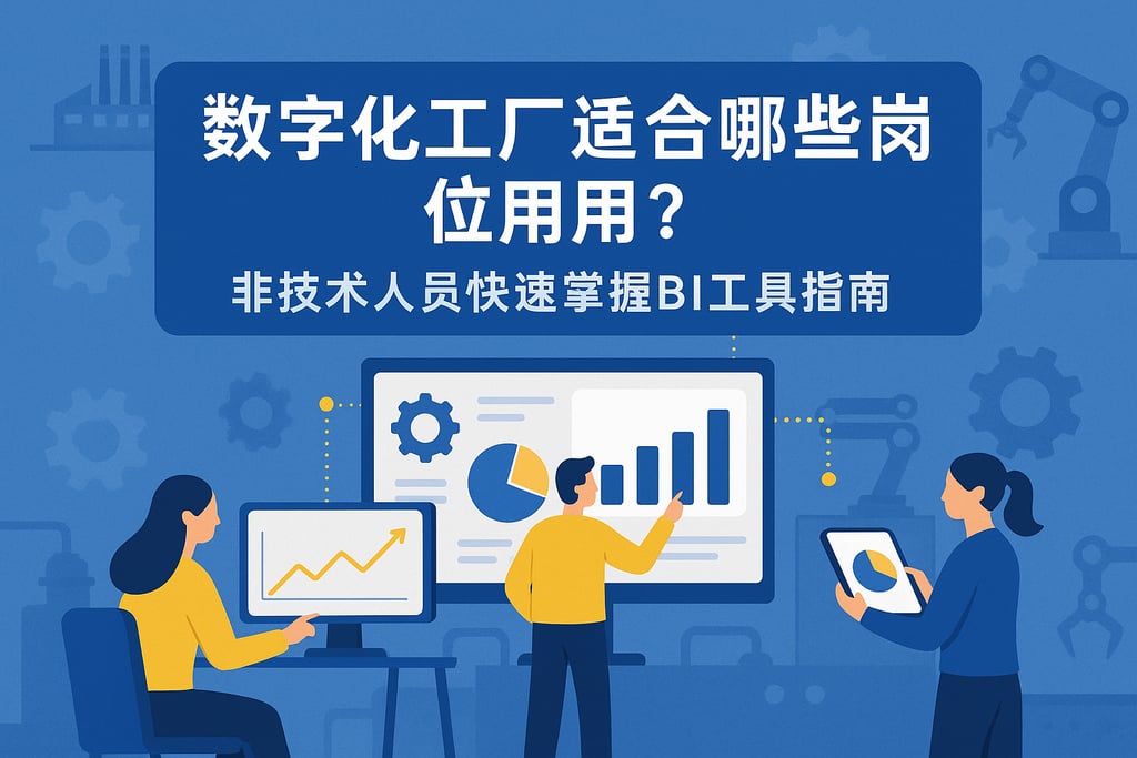 数字化工厂适合哪些岗位应用？非技术人员快速掌握BI工具指南