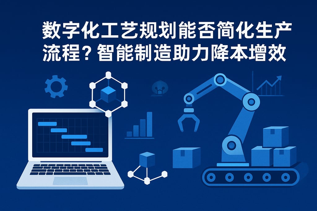 数字化工艺规划能否简化生产流程？智能制造助力降本增效落地