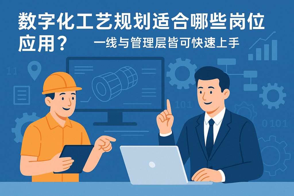 数字化工艺规划适合哪些岗位应用？一线与管理层皆可快速上手