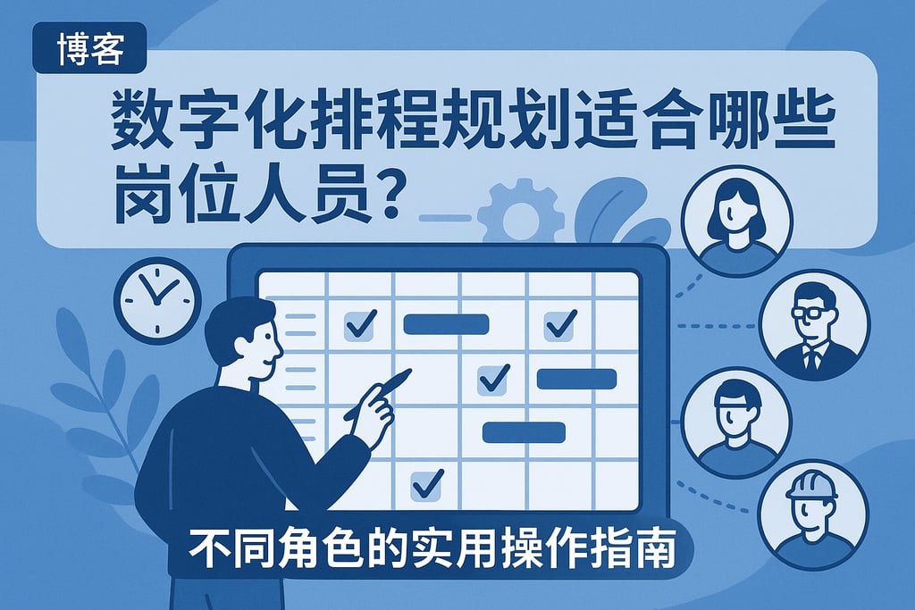 数字化排程规划适合哪些岗位人员？不同角色的实用操作指南