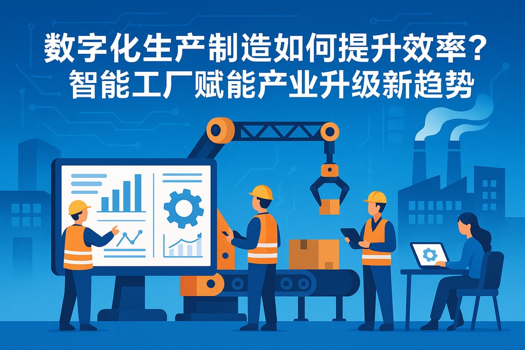 数字化生产制造如何提升效率？智能工厂赋能产业升级新趋势