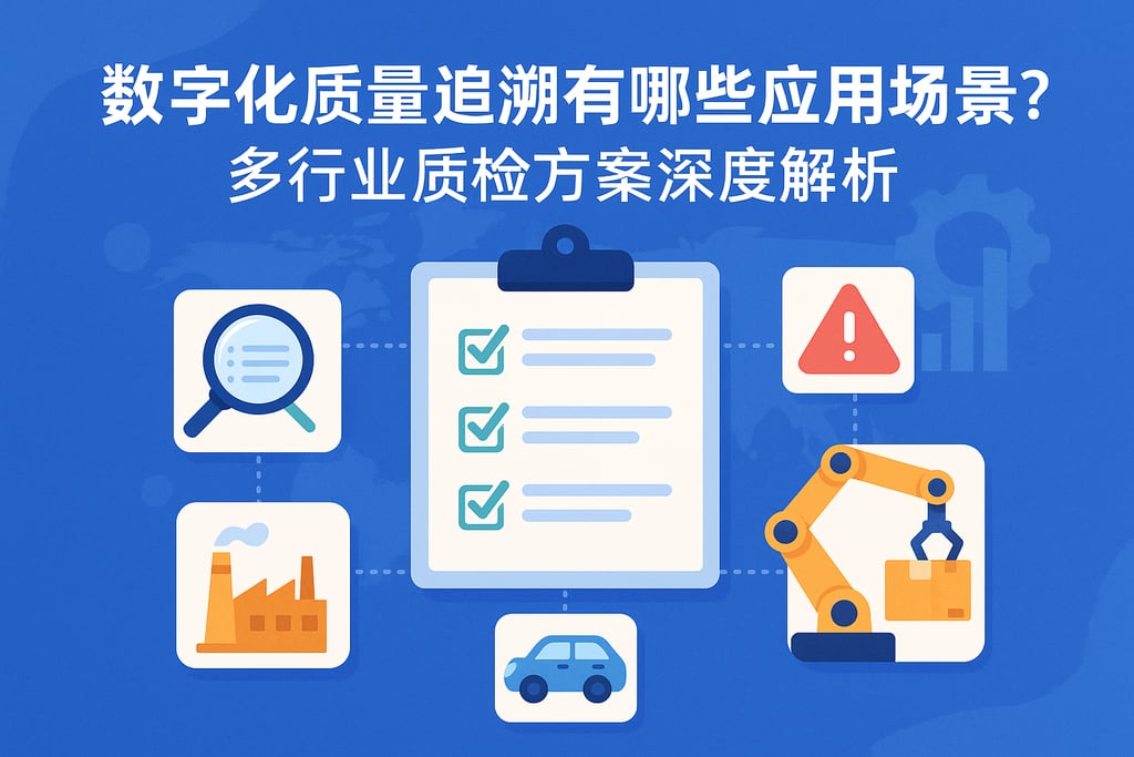 数字化质量追溯有哪些应用场景？多行业质检方案深度解析