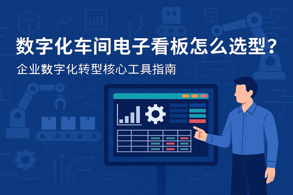 数字化车间电子看板怎么选型？企业数字化转型核心工具指南