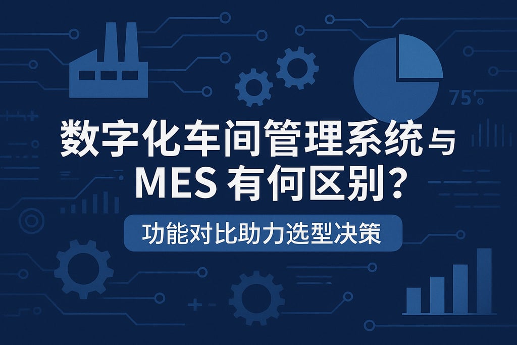 数字化车间管理系统和MES有何区别？功能对比助力选型决策