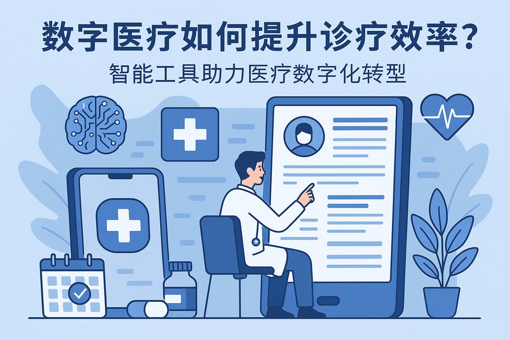 数字医疗如何提升诊疗效率？智能工具助力医疗数字化转型
